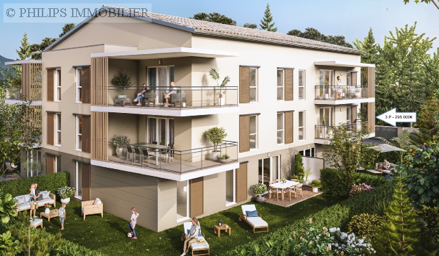 vente appartement neuf GRASSE 3 pieces, 63,15m